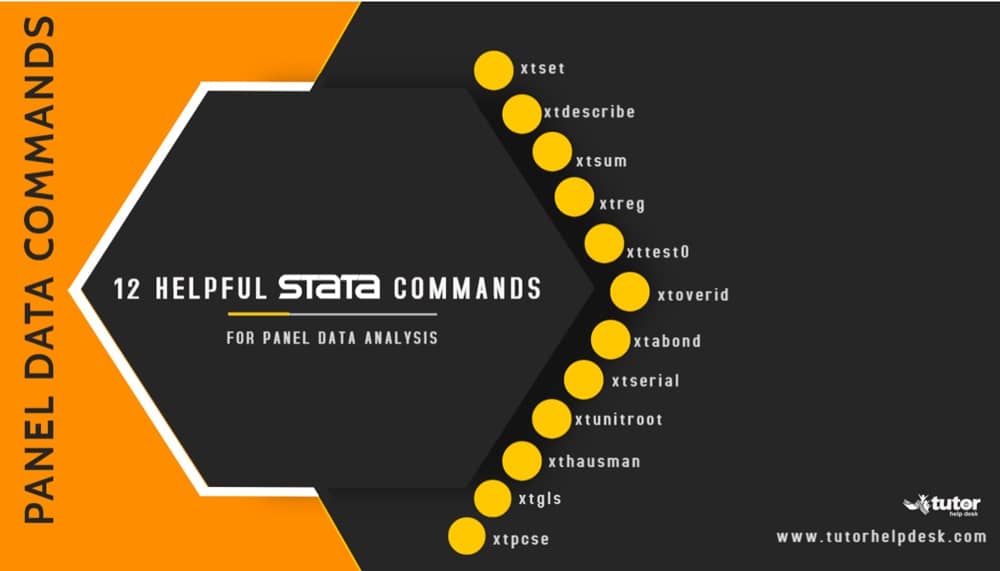 12 Helpful Commands for Panel Data Analysis in STATA Assignments